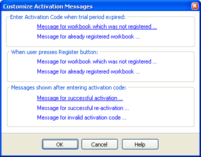 Excel File Compiler activation message